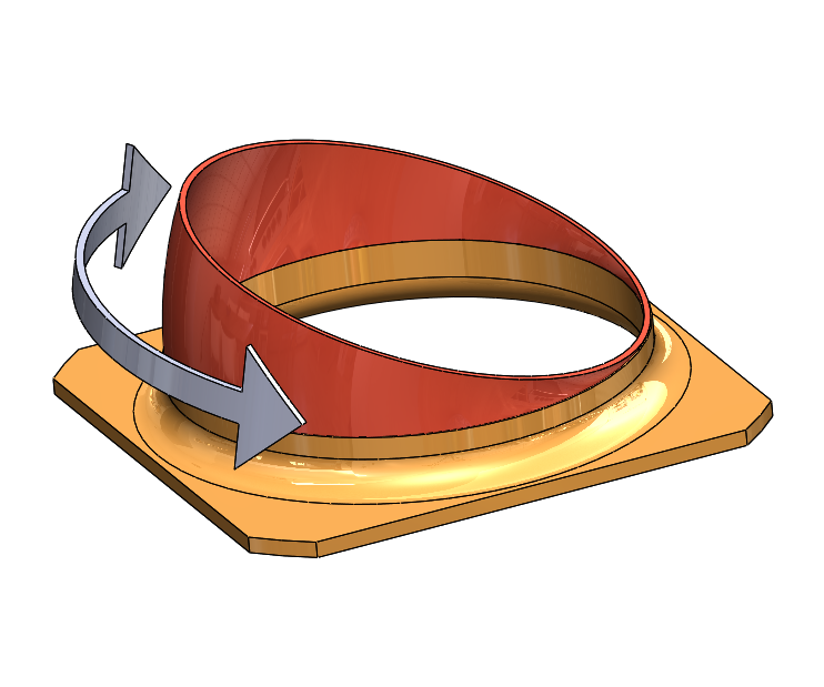 Single angled rotating REM envelope concept